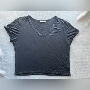 Olivia Rae V neck cropped T-shirt